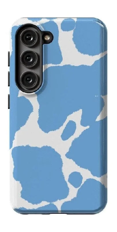 Current MOOd | Light Blue Cow Print Samsung Case