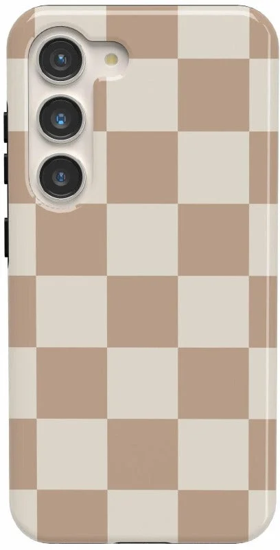 Fit Check | Neutral Checkerboard Samsung Case