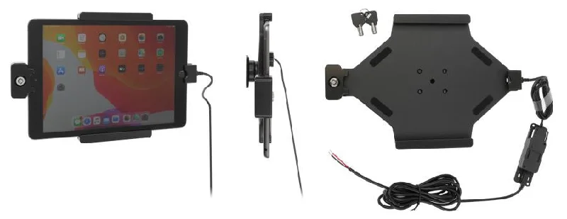 iPad Key Lock Charging Holder for Hard-Wired Installation