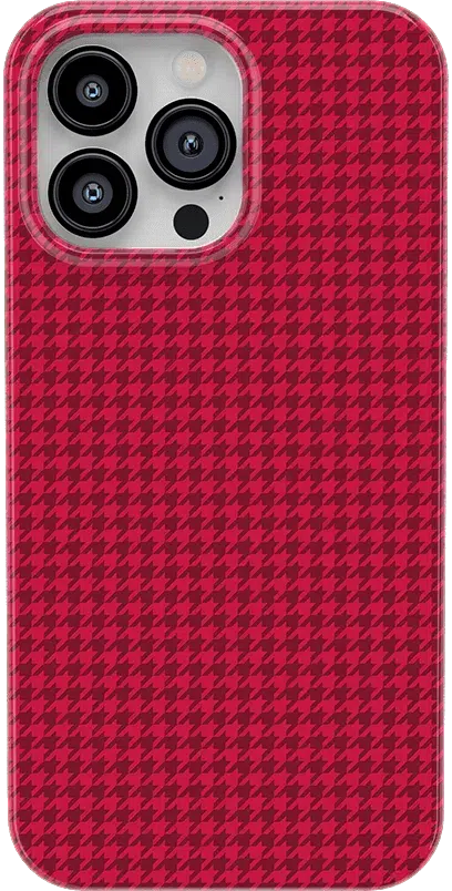 Best Dressed | Red Houndstooth Case