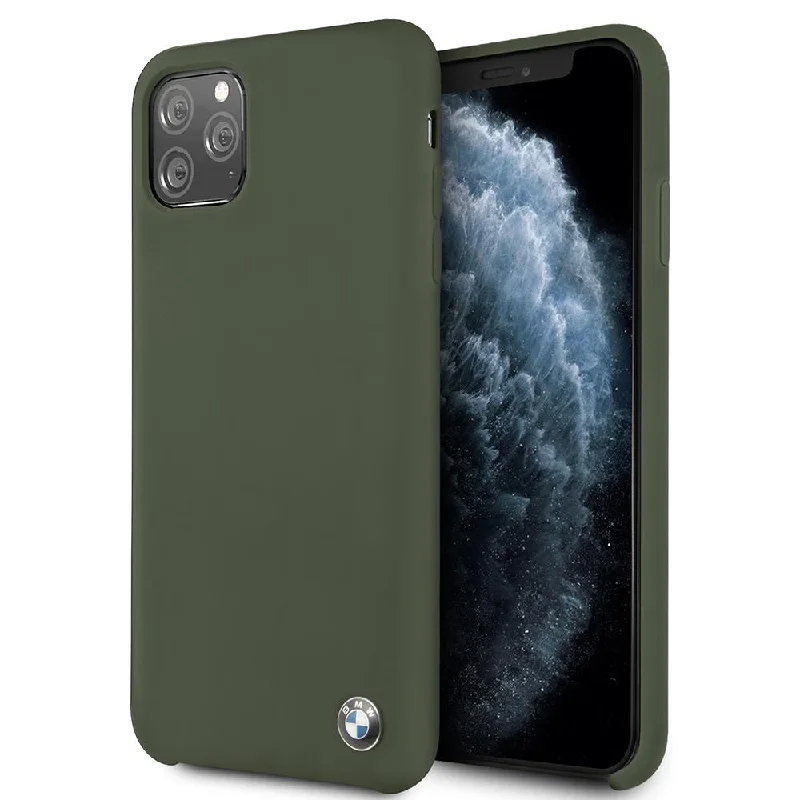 iPhone 11 Pro Max - Silicone Green Signature Collection Metal Logo - BMW