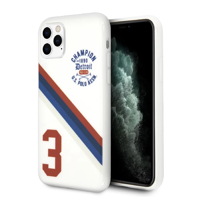 iPhone 11 Pro Max - Hard Case White Detroit 3 - U.S. Polo Assn.