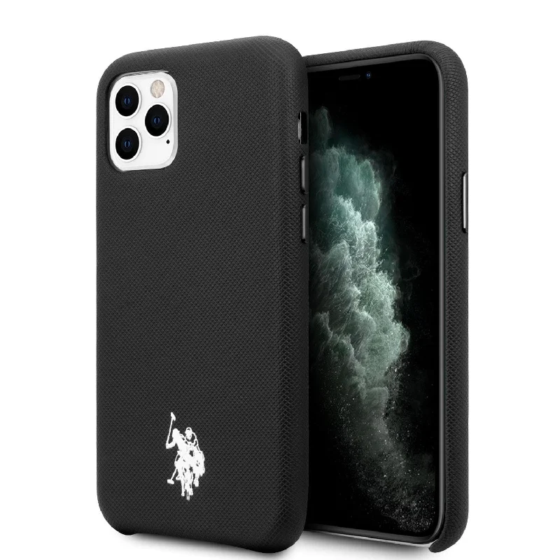 iPhone 11 Pro Max - PU Leather Black Embossed Logo - U.S. Polo Assn.