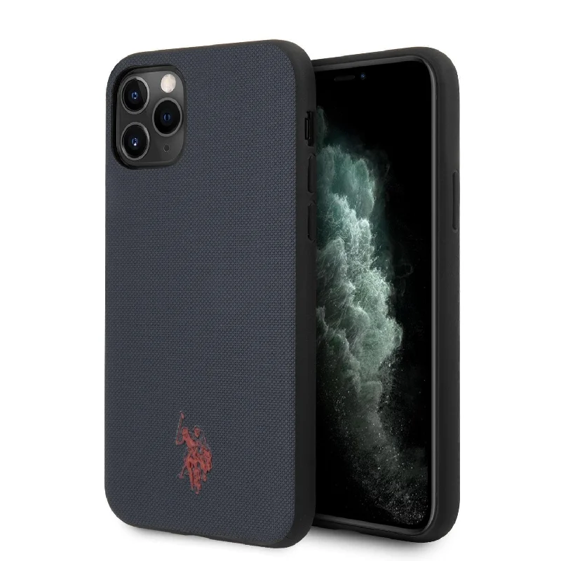 iPhone 11 Pro Max - PU Leather Navy Embossed Logo - U.S. Polo Assn.