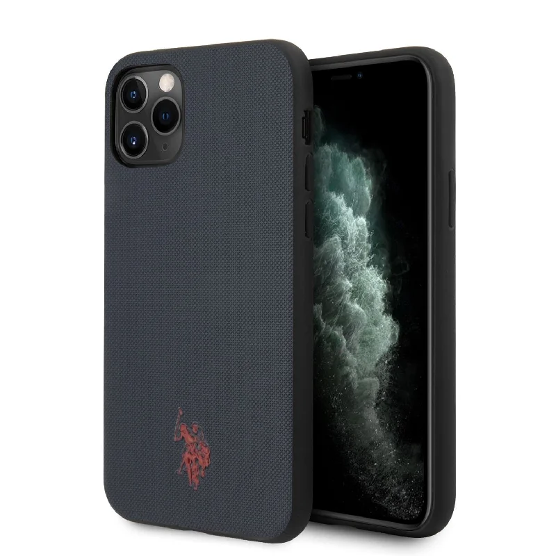 iPhone 11 Pro - PU Leather Navy Polo Type With Embossed Logo - U.S. Polo Assn.