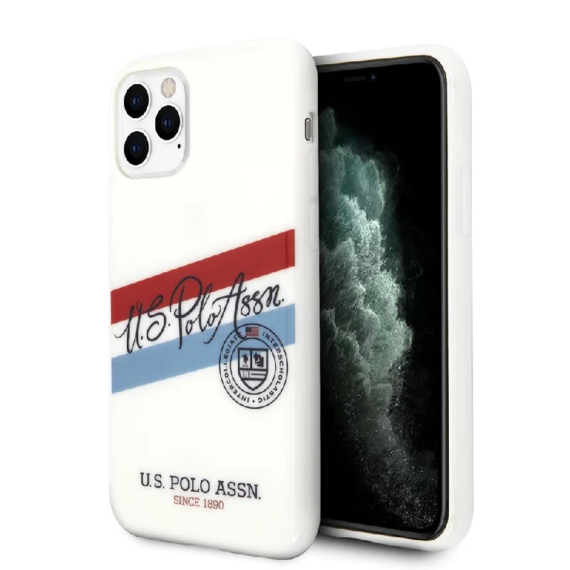 iPhone 11 Pro - Hard Case White Script Logo - U.S. Polo Assn.