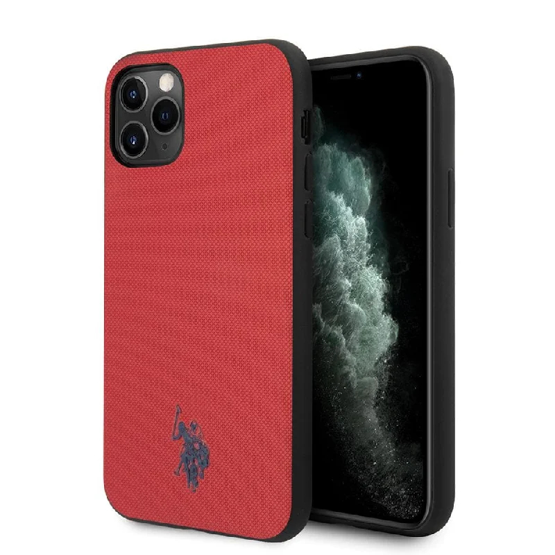 iPhone 11 Pro - PU Leather Red Polo Type With Embossed Logo - U.S. Polo Assn.