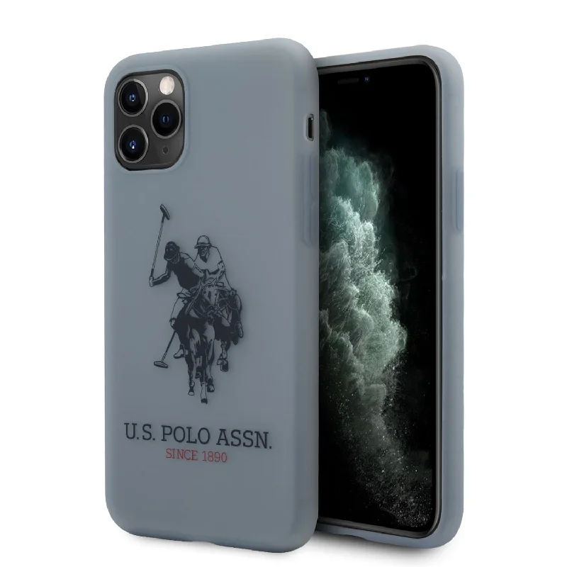 iPhone 11 Pro - Silicone Blue Transparent Big Horse - U.S. Polo Assn.