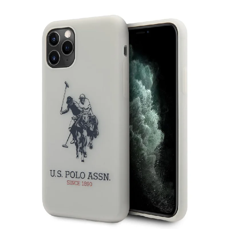 iPhone 11 Pro - Silicone White Transparent Big Horse - U.S. Polo Assn.