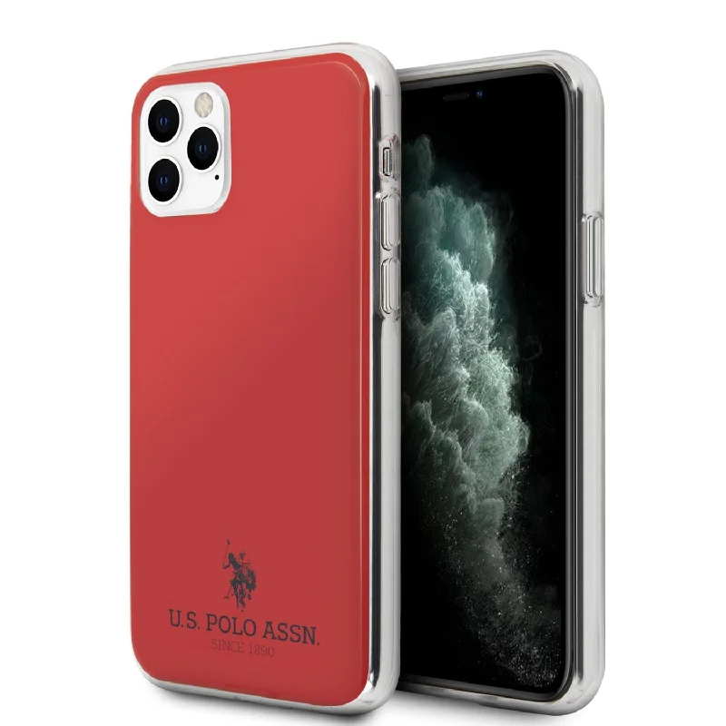 iPhone 11 Pro - Hard Case Red Small Horse Logo - U.S. Polo Assn.