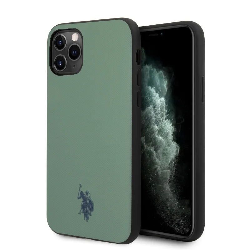 iPhone 11 Pro Max - PU Leather Green Embossed Logo - U.S. Polo Assn.