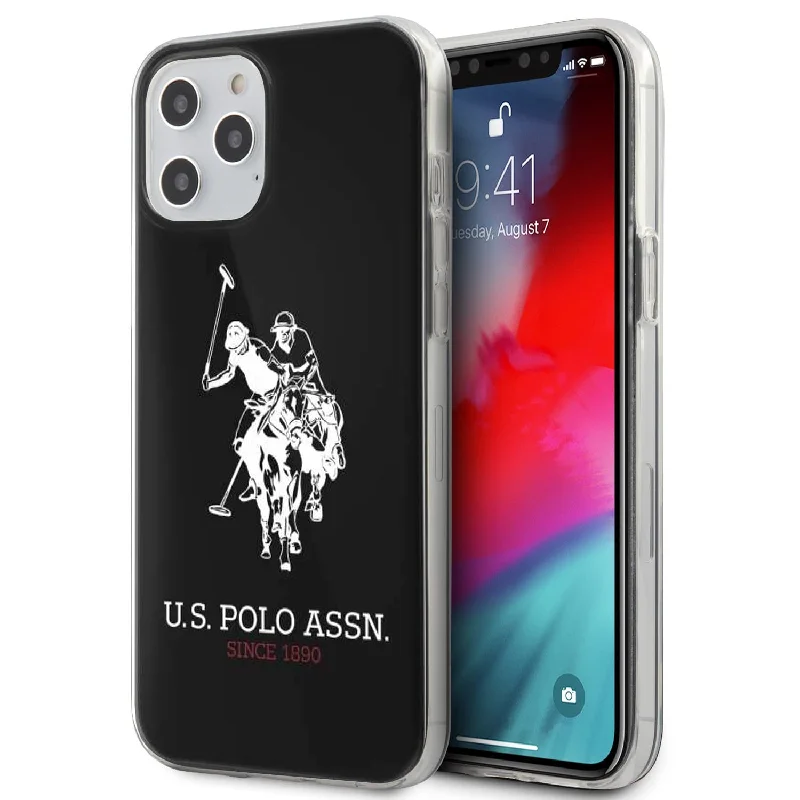 iPhone 12 Pro Max - Hard Case Black Double Horse With Logo - U.S. Polo Assn.